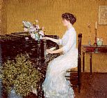 childe hassam - At the Piano painting